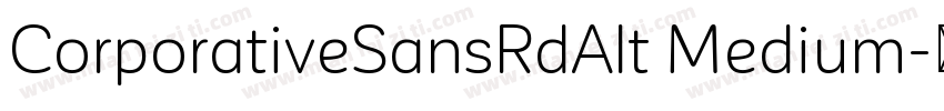 CorporativeSansRdAlt Medium字体转换